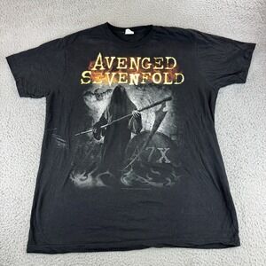 Avenged Sevenfold A7X tour‎ t shirt-Bay Island Tag Grim Reaper Size Xl 2013 Vtg